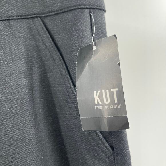 KUT FROM THE KLOTH Pants Size 14 NWT Gray/Black Dress Ponte Comfy Work Office - Picture 4 of 13